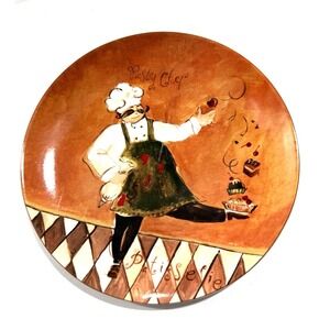 Oneida Chef Capade Patisserie Pastry Chef Salad / Dessert Plate 8.25" Stoneware